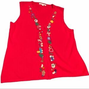 Mercer Street Christmas Vest Size Large